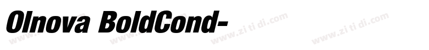 Olnova BoldCond字体转换 Olnova BoldCond字体转换